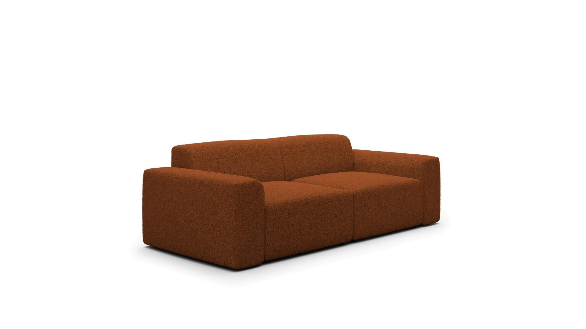 SOFA Modular Premium Kupferfarben - Schwarz/Kupferfarben, Holz/Holzwerkstoff (240/70/104cm) - Furnisell