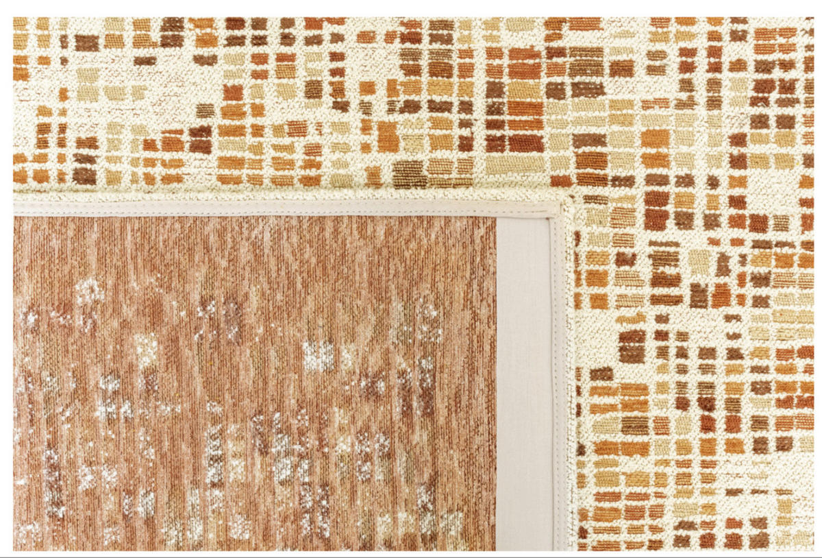 TEPPICH modern Flachgewebe BOXY Orange 140 x 200 cm - Orange, Textil (140/200cm) - Novatrend