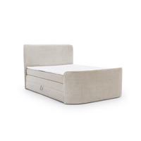 BOXSPRINGBETT Body In Paros - Beige, Holzwerkstoff/Textil (180/200cm) - Fun Möbel