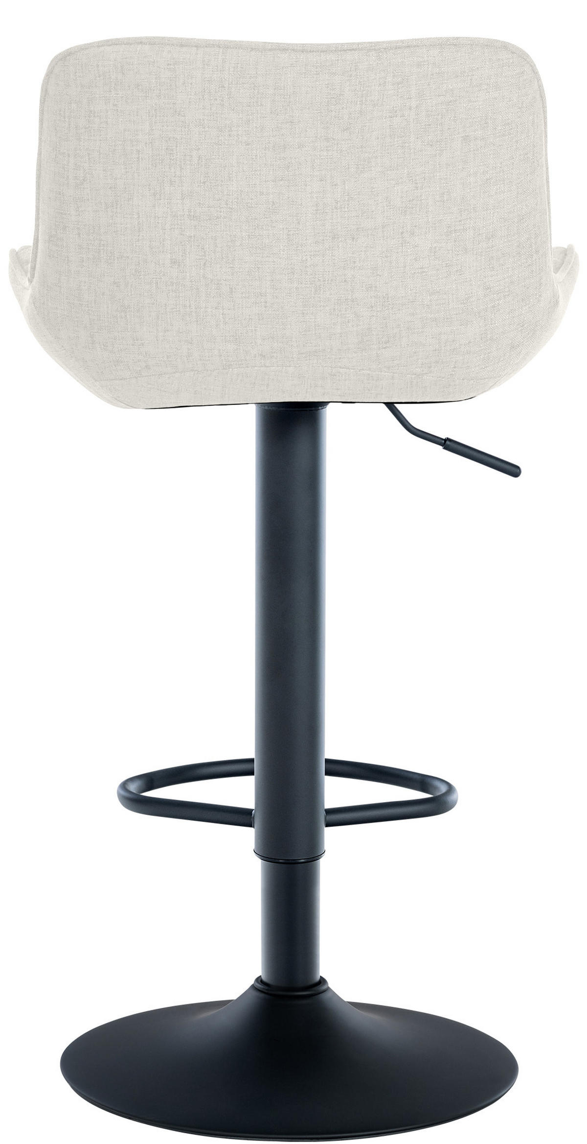 BARHOCKER Stoff creme - Creme/Schwarz, Textil/Metall (48/81/54cm) - CLP