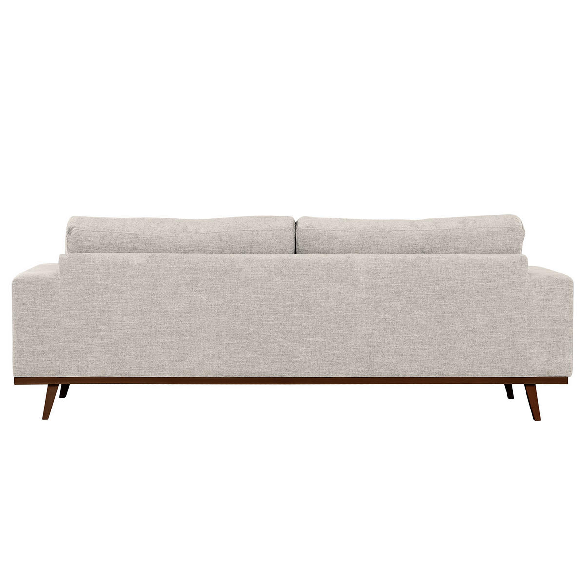 2-SITZER SOFA - Buchefarben/Grau, Buchenholz/Textil (197/81/88cm) - home24