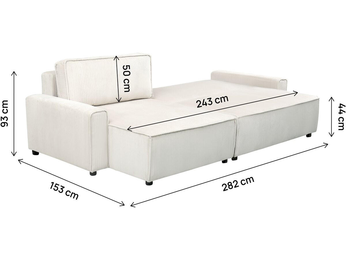 ECKSOFA montaigne beige - Beige, Textil (153/282cm) - Habitat Garten