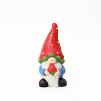 LED Gartenfigur Zwerg, 19x20x40 cm - Multicolor, Naturmaterialien (19.5/40/19cm) - Hometopia