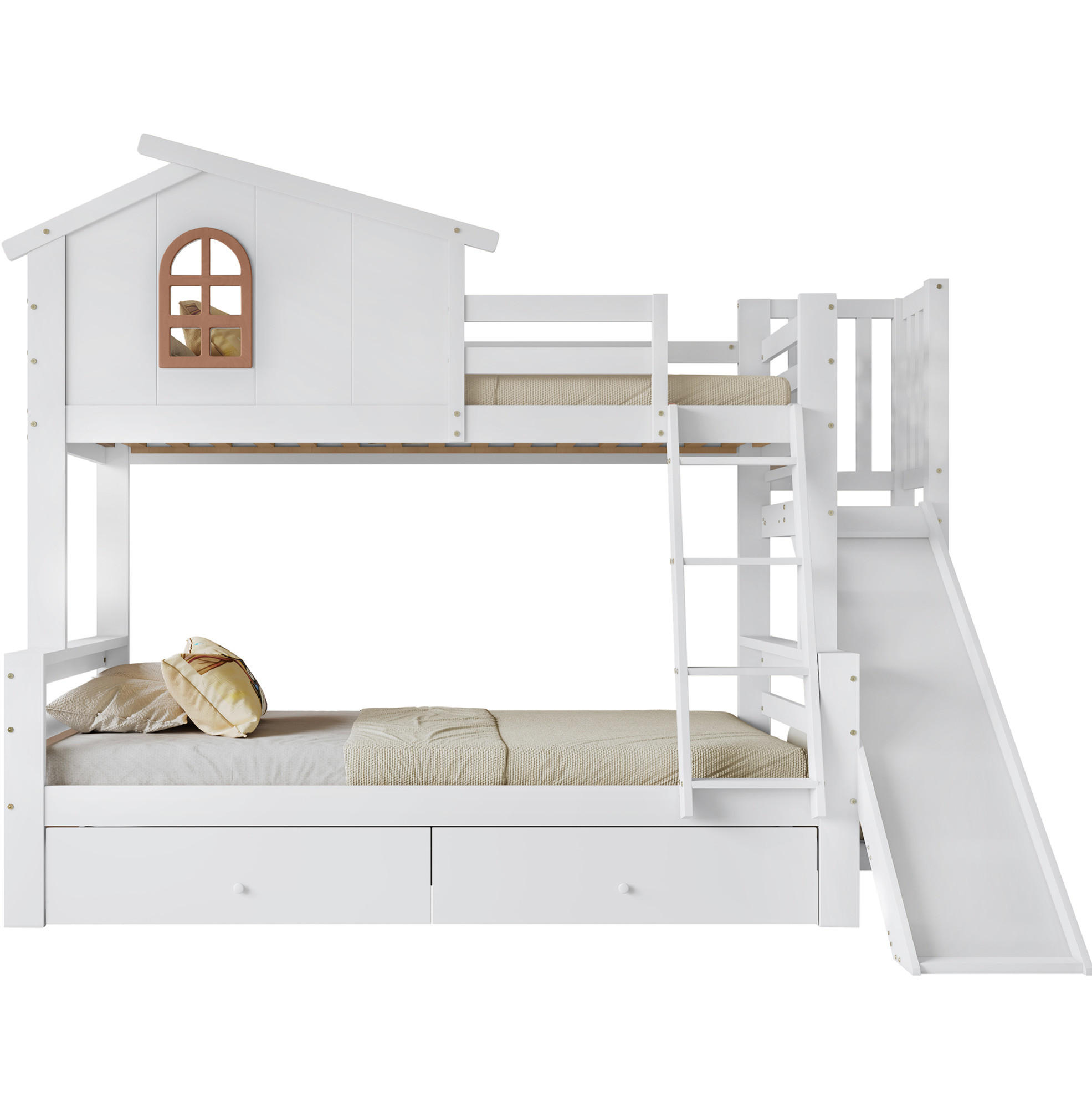 Ivmeu Etagenbett Weiß 90x200 cm