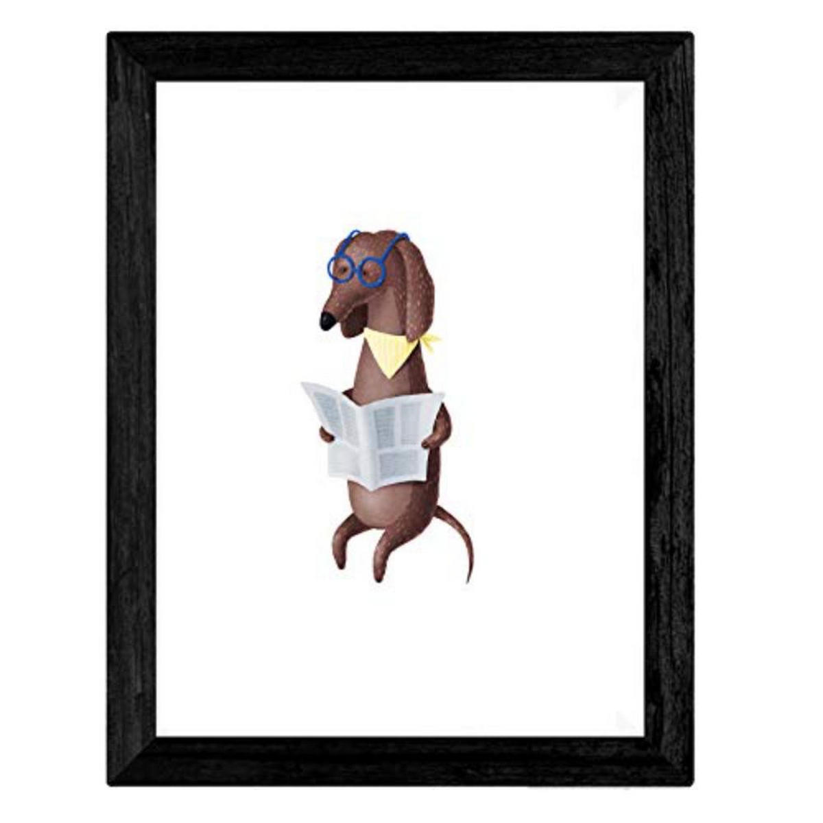 POSTER Set mit 4 Hunden gekleidet A3 Rahmenlos - Klar, Papier (29.7/3cm) - Nacnic