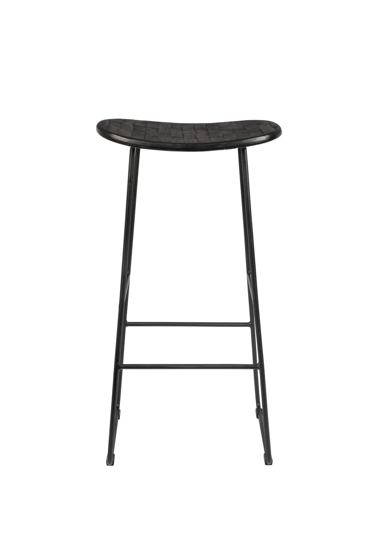 BARHOCKER Tangle - Schwarz - 30/40/80 cm - Schwarz, Holz (40/80/30cm) - Novel