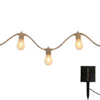 FANTASY CORD 10LED 8M Solar-Lichterkette - Beige, Naturmaterialien (600/5/10cm) - Lumisky