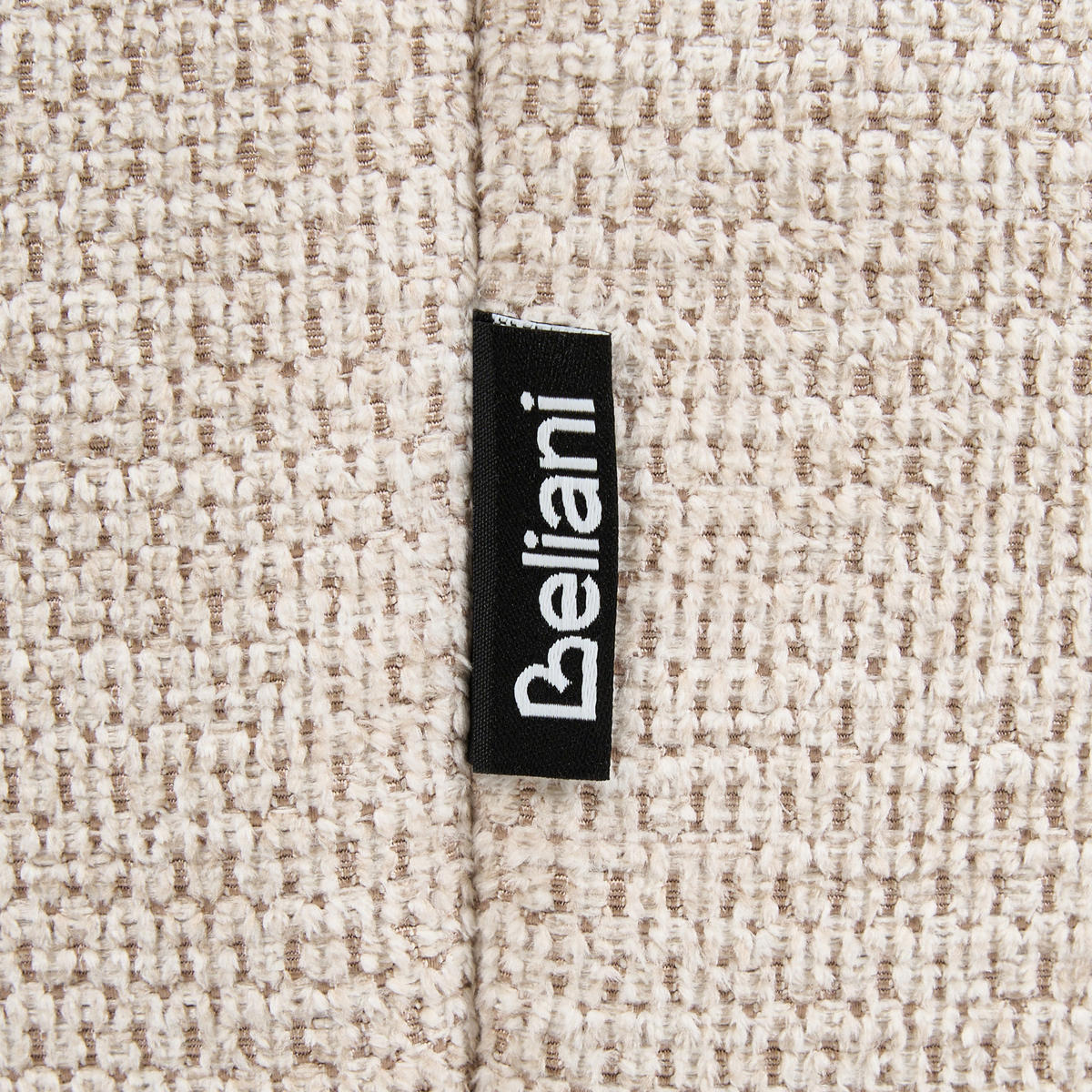 DREHSESSEL Stoff Hellbeige Norager - Beige/Schwarz, Textil/Metall (73/72/81cm) - Beliani