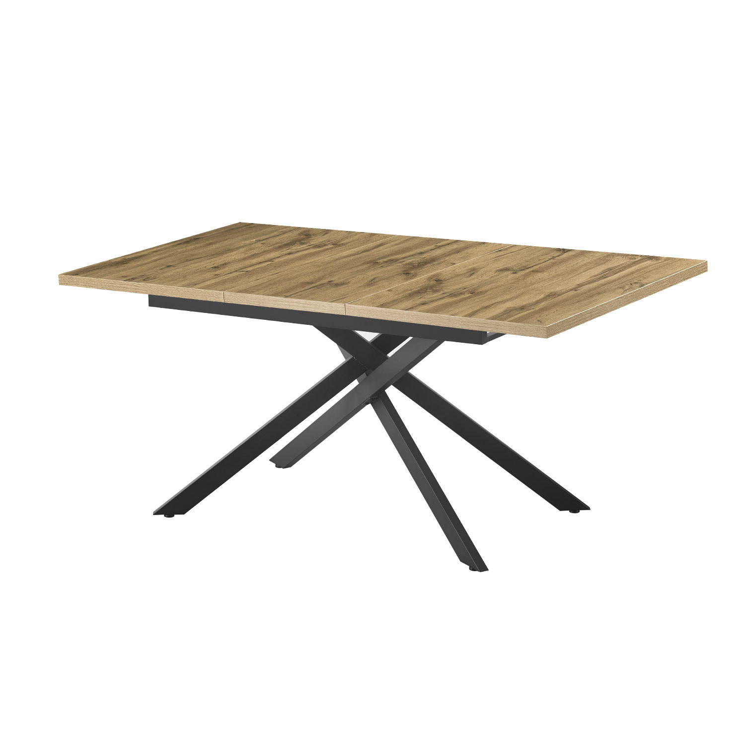 ESSTISCH LARS 120-160/80/76 cm Eiche - Eichefarben, Holz (80/120/77cm) - B&D Home