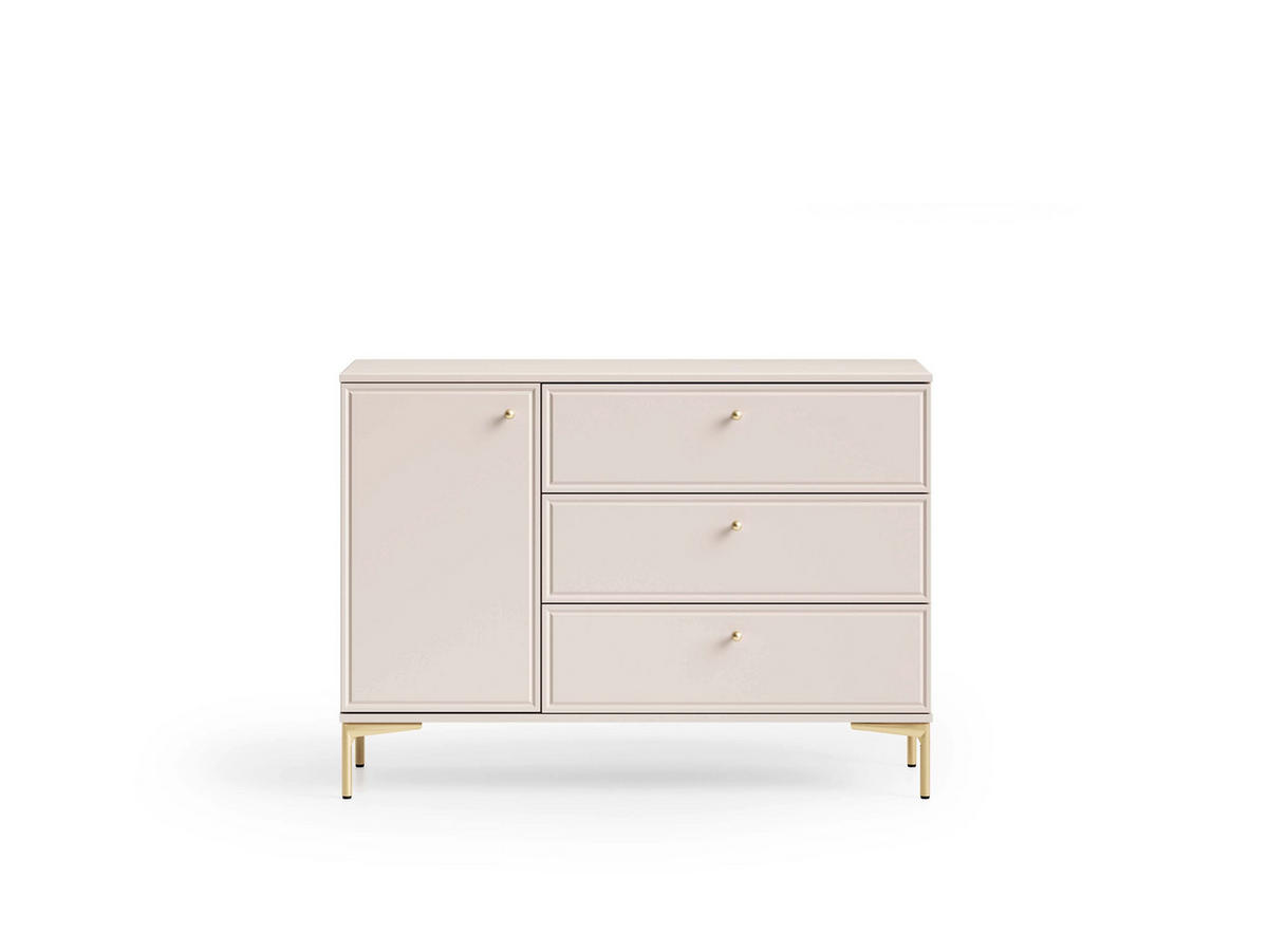 KOMMODE – 120 cm – Sandro – Sandfarben - Sandfarben, Holzwerkstoff (120/85/40cm) - hi-markt
