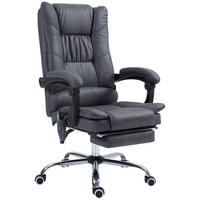 MASSAGE-BÜROSTUHL, Dunkelgrau - Dunkelgrau, Textil (70/118/64cm) - Vinsetto