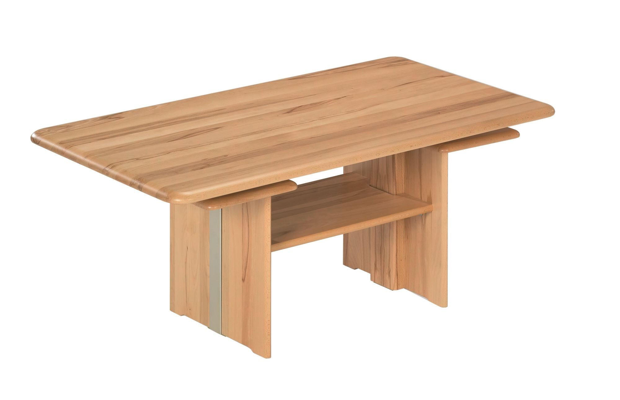 FUNKTIONSTISCH Holz massiv Caimile 120 x 70 x 55 Couchtisch Massivholz Kernbuche - Braun, Holz (120/70/55cm) - 58aufmkessel