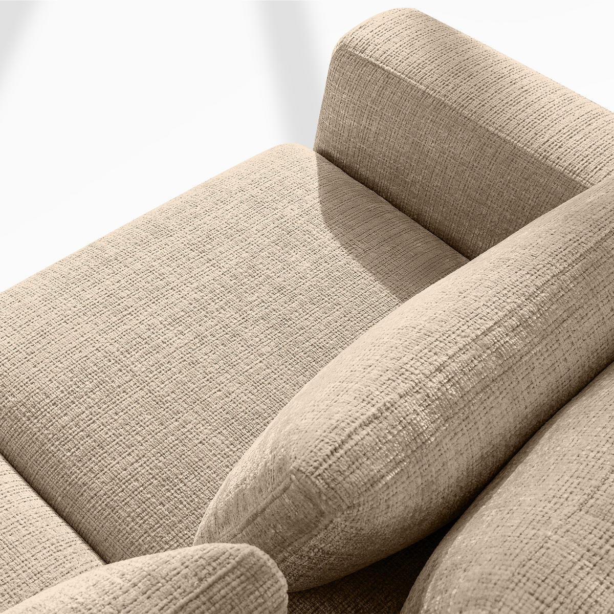 ECKSOFA rechts VERUS - Beige, Holz/Holzwerkstoff (297/248cm) - KONSIMO®