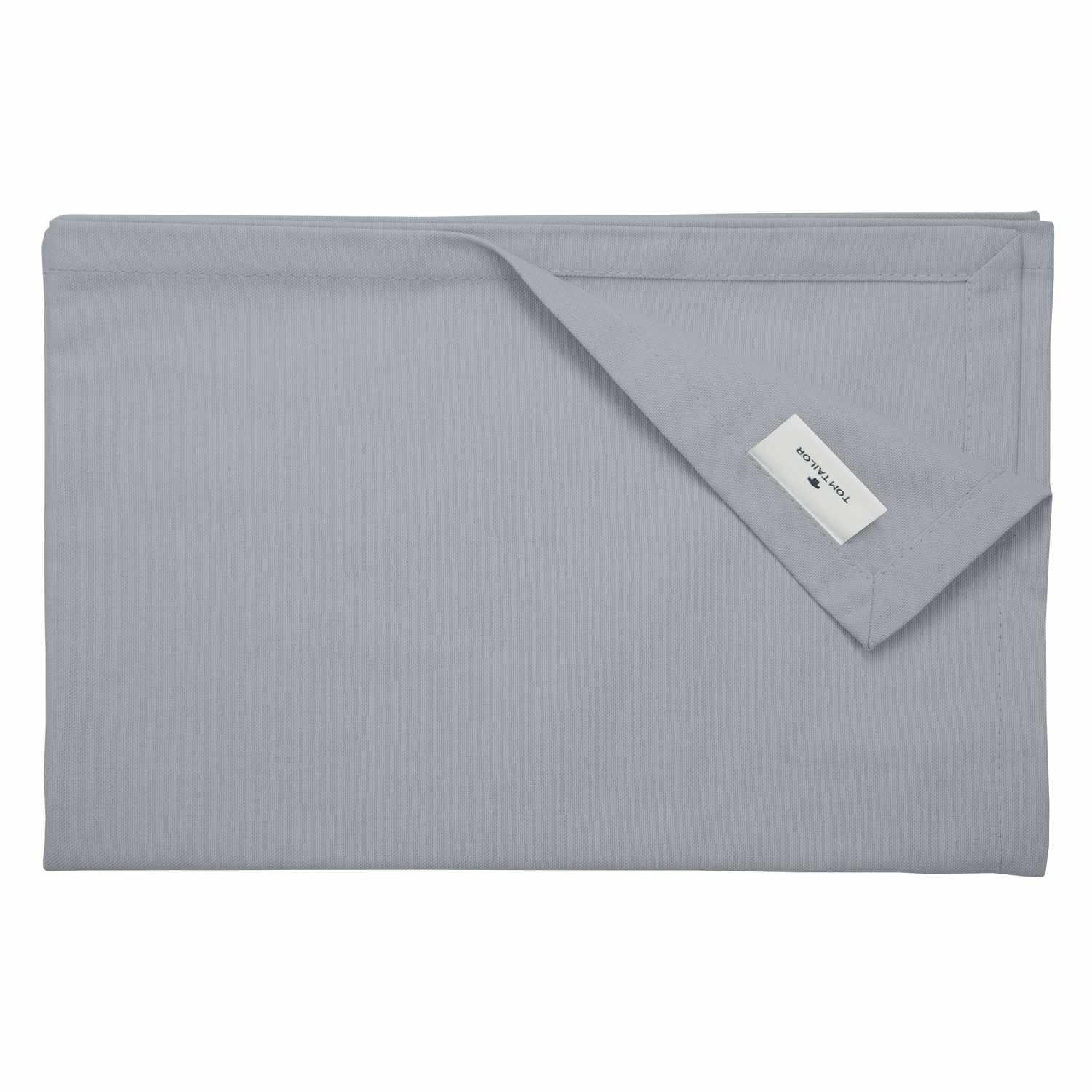 TISCHLÄUFER IN LEINENOPTIK DOVE Blickdicht - Silberfarben, Textil (150/50/0.5cm) - Tom Tailor