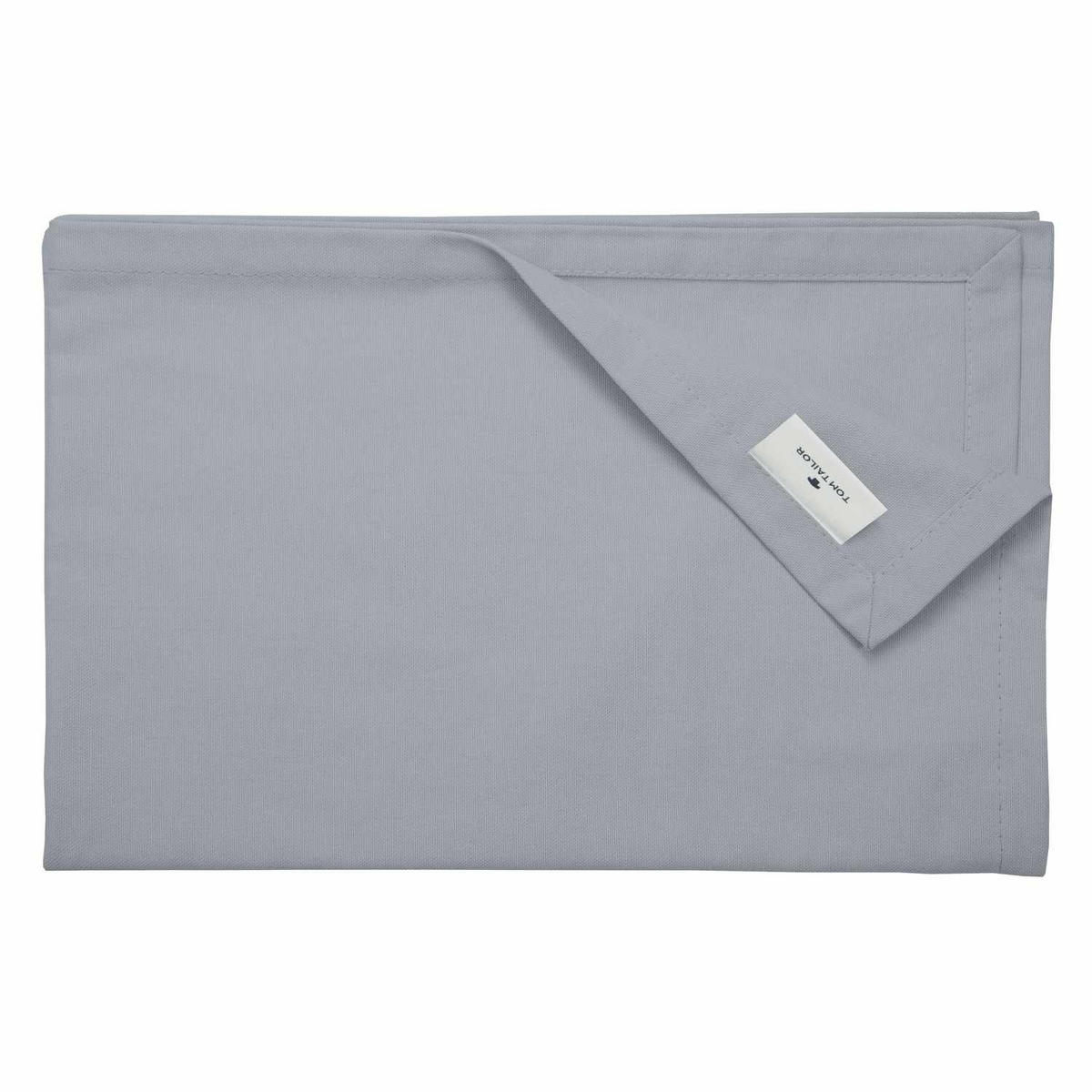 TISCHLÄUFER IN LEINENOPTIK DOVE Blickdicht - Silberfarben, Textil (150/50/0.5cm) - Tom Tailor