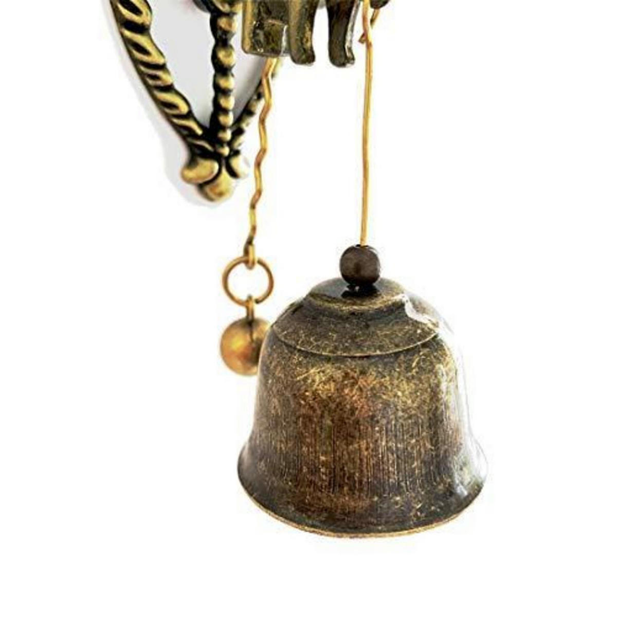 TÜRKLINGEL Elefant Metall Retro 10,9 cm - Bronzefarben, Metall (10.9/4.1/11cm)