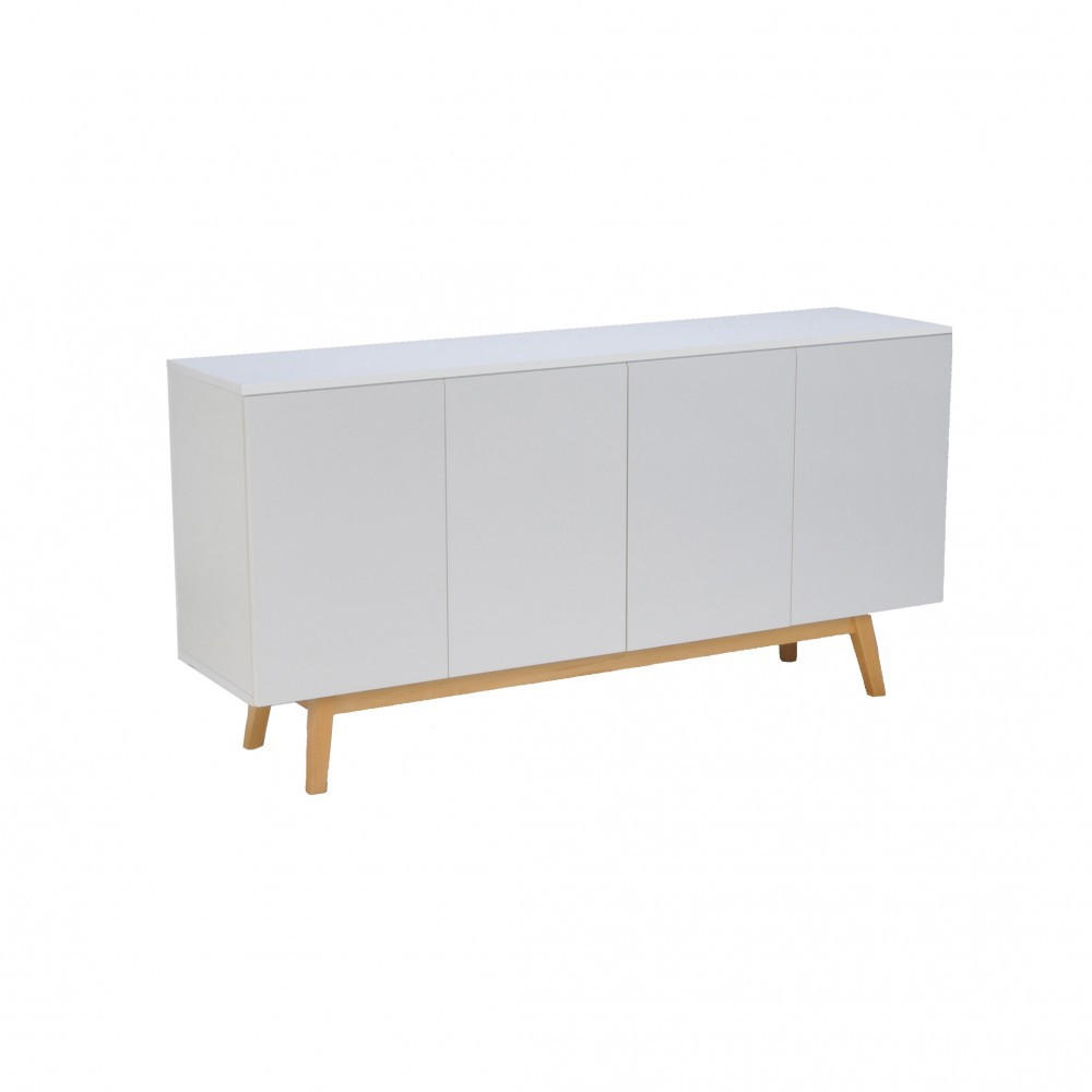 Weber Industries SIDEBOARD Weiß 160cm × 42cm × 80cm