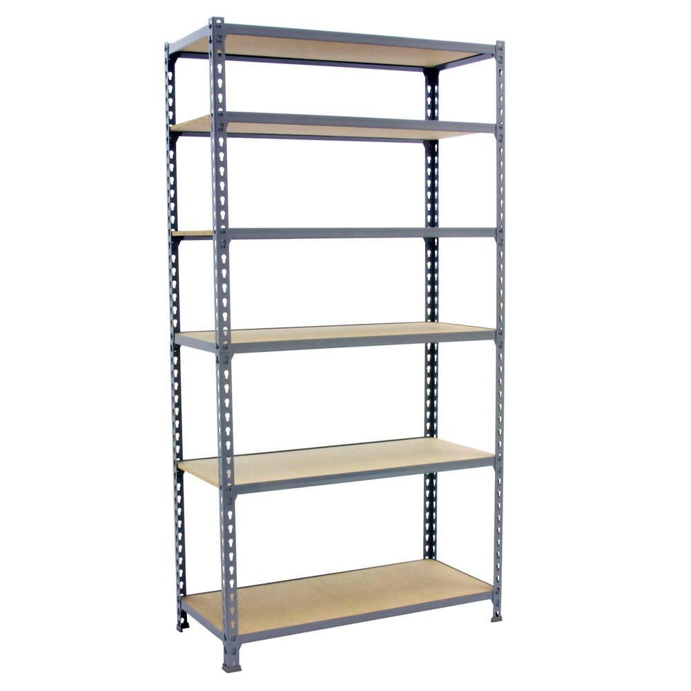 SCHWERLASTREGAL Giant Muli HxBxT 250 x 80 x 50 cm 6 Fachböden Fachlast 150 kg Grau - Grau, Metall (80/250/50cm) - PROREGAL