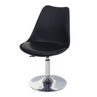 DREHSTUHL 2er-Set Oslo 80x48x54cm Sitzhöhe 42cm Kunstleder Schwarz - Schwarz, Kunststoff (48/80/54cm) - CHEFGASTRO