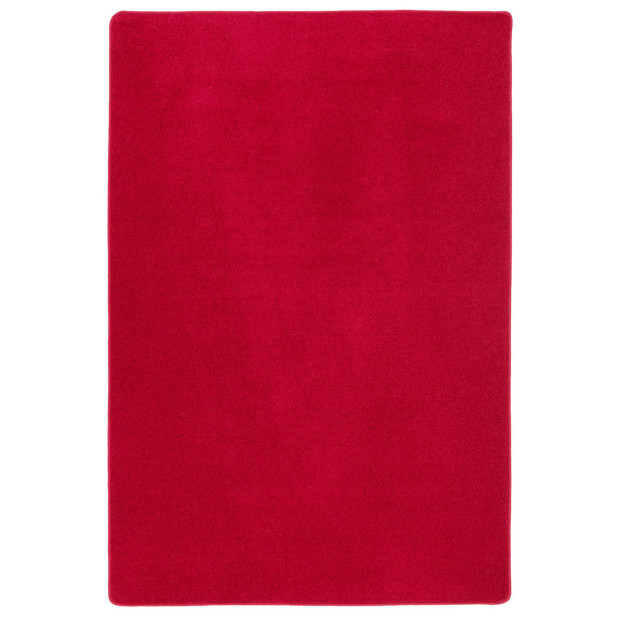 TREND VELOURS TEPPICH JOY - Rot, Textil (133/133cm) - Snapstyle