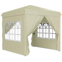 PAVILLONS aus Polyester 248x248x270 cm in Beige mit Pop-up-Mechanismus - Beige, Textil (248/270/248cm) - Modfu