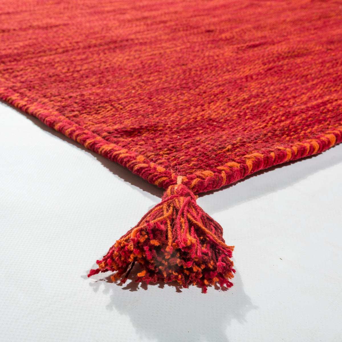 HOCHFLORTEPPICH 60/110 cm Kilim 210 - Rot, Textil (60/110cm) - Paco Home