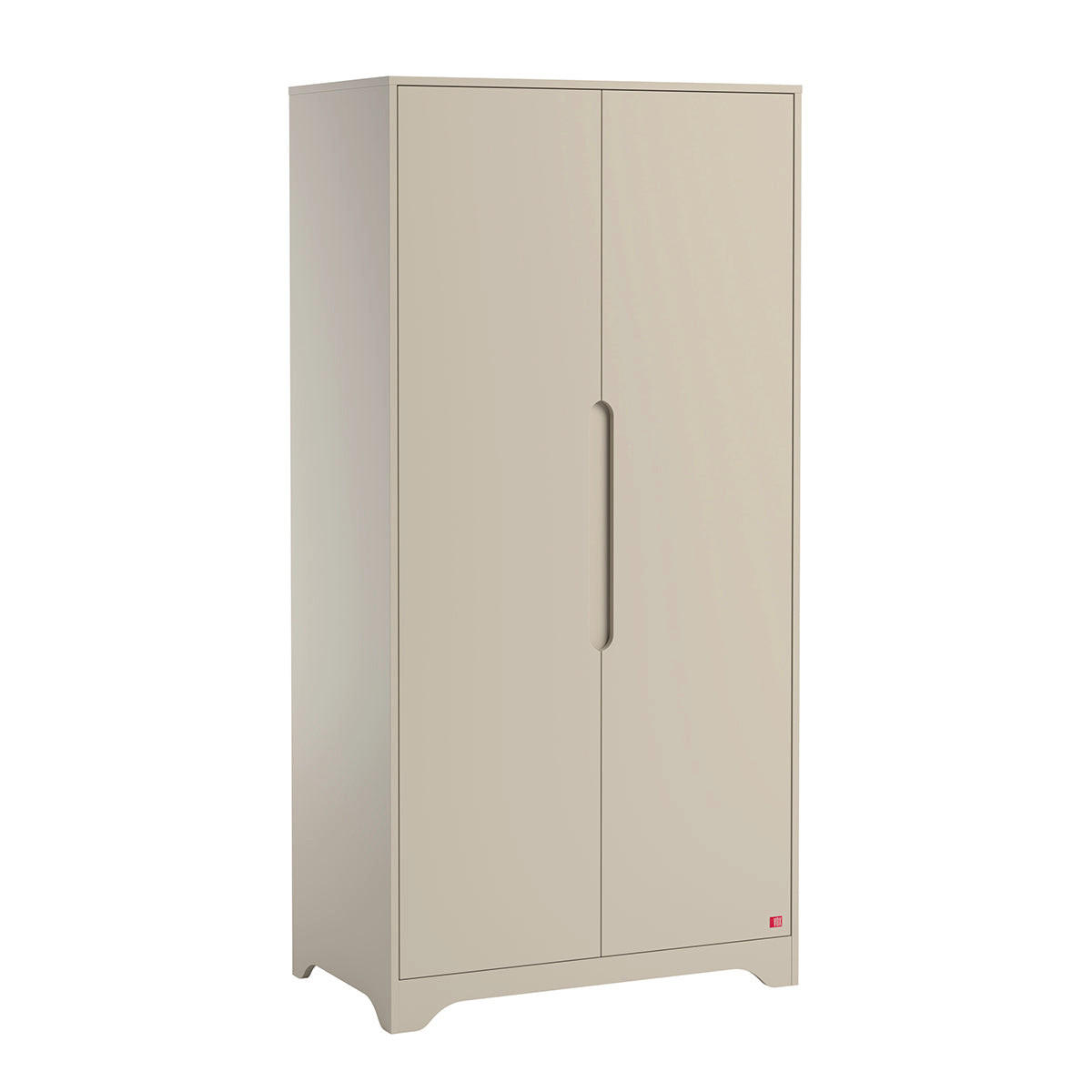 OMARA 2 vrati Ova Bež - bež, leseni material (88.5/179.5/52cm) - Petits-meubles