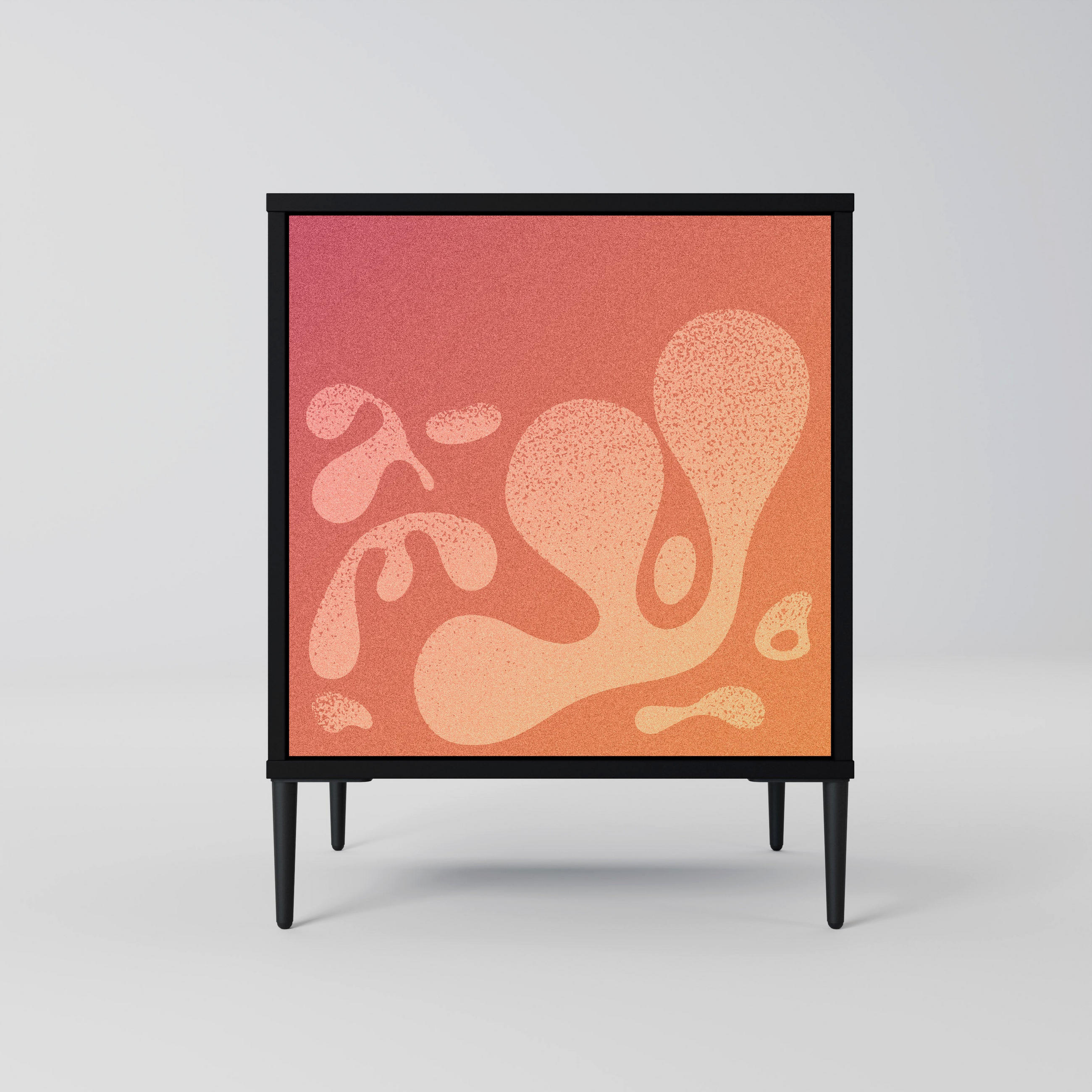 SpaceRebels Sideboard Schwarz 57.5x72.5x42 cm