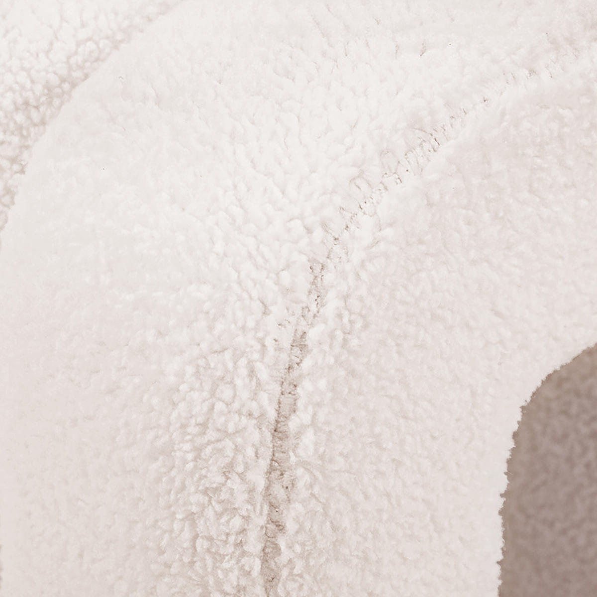 SEDACÍ taburet Bubble - krémová, dřevo/textil (40/40/40cm) - Relaxdays