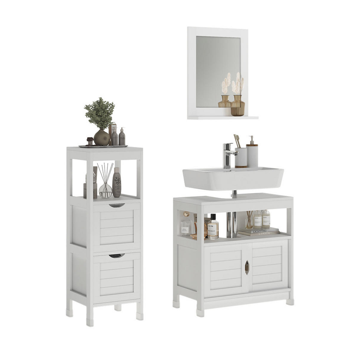 KOUPELNOVÝ NÁBYTEK Vilda Bílá - bílá, kompozitní dřevo (60/60/30cm) - Vicco