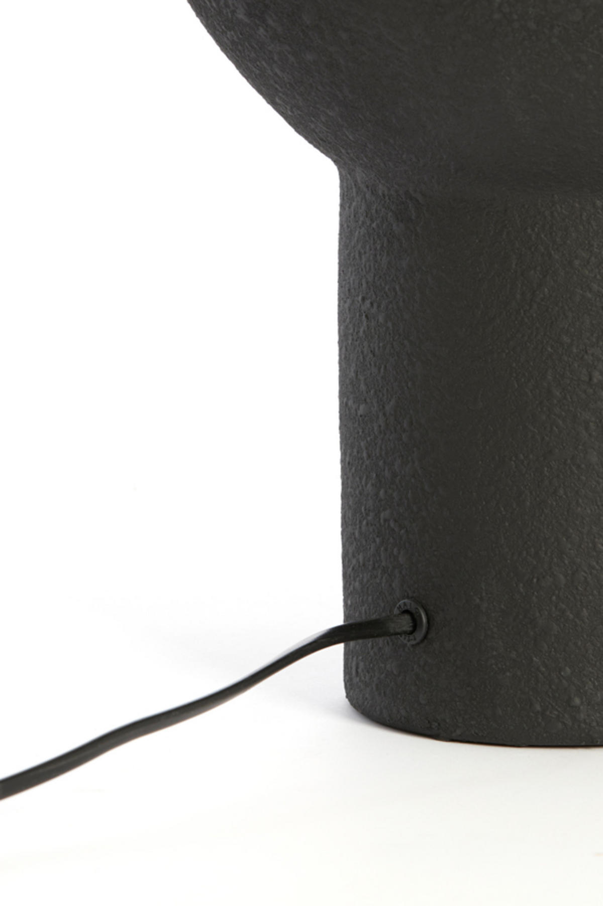 TISCHLAMPE Mönch Schwarz 25/25/46 cm - Schwarz, Keramik (25/25/46cm) - Light & Living