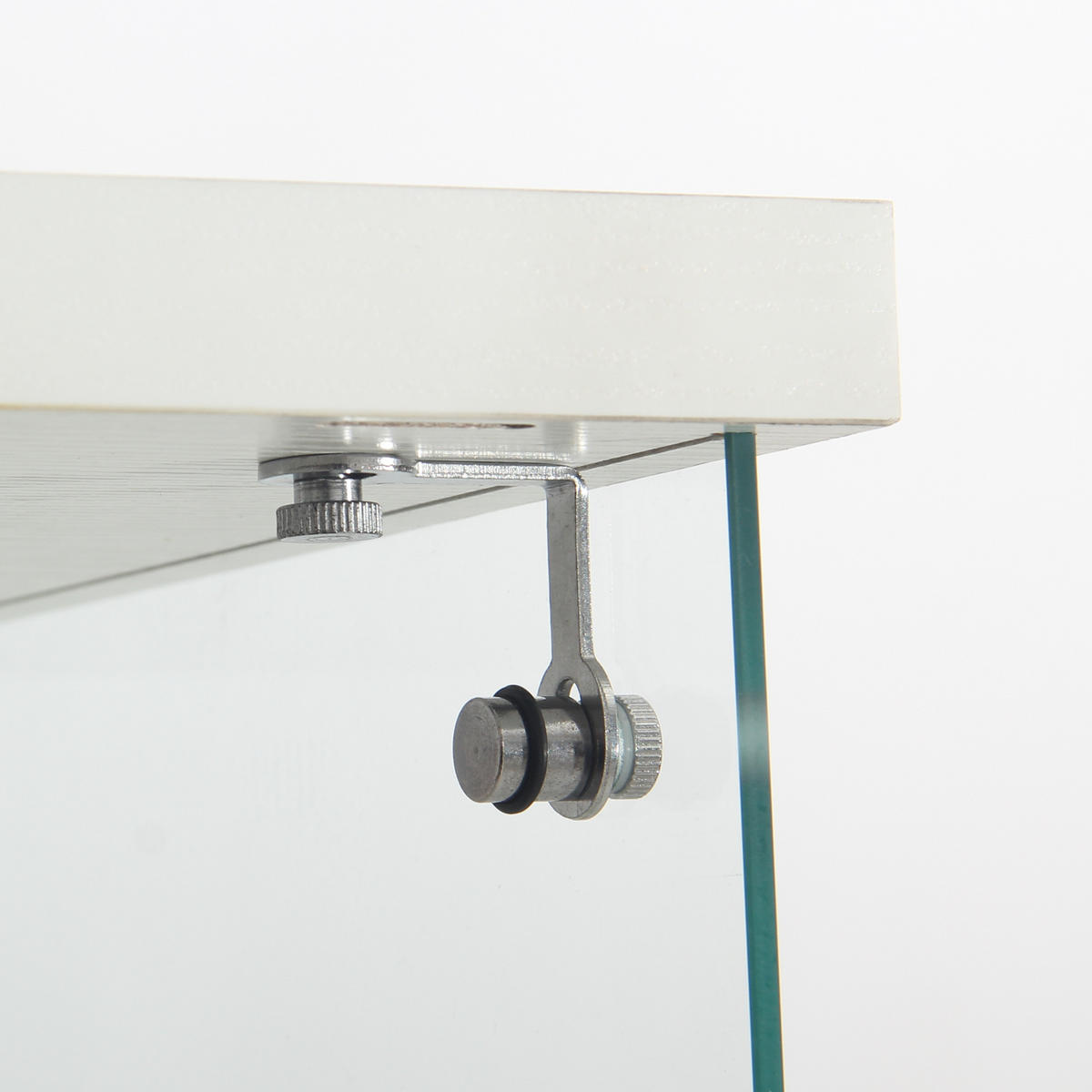 GLASVITRINE 42x36x164 cm 1 Tür Schloss 4 Einlegeböden LED weiß - Weiß, Holz (42.5/164/36.5cm) - LEBENLANG