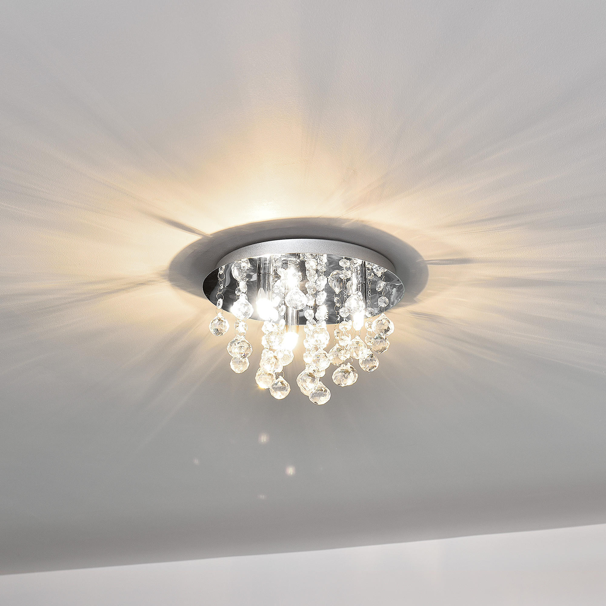 DECKENLEUCHTE Trio - Silberfarben, Metall (28/28/20cm) - lux.pro