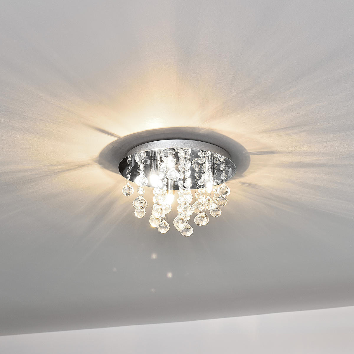 DECKENLEUCHTE Trio - Silberfarben, Metall (28/28/20cm) - lux.pro