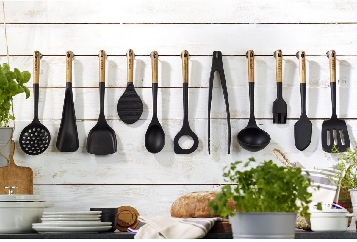 RÜHRLÖFFEL Risotto-Löffel 31 cm - Schwarz, Holz (7/2/31cm) - Staub