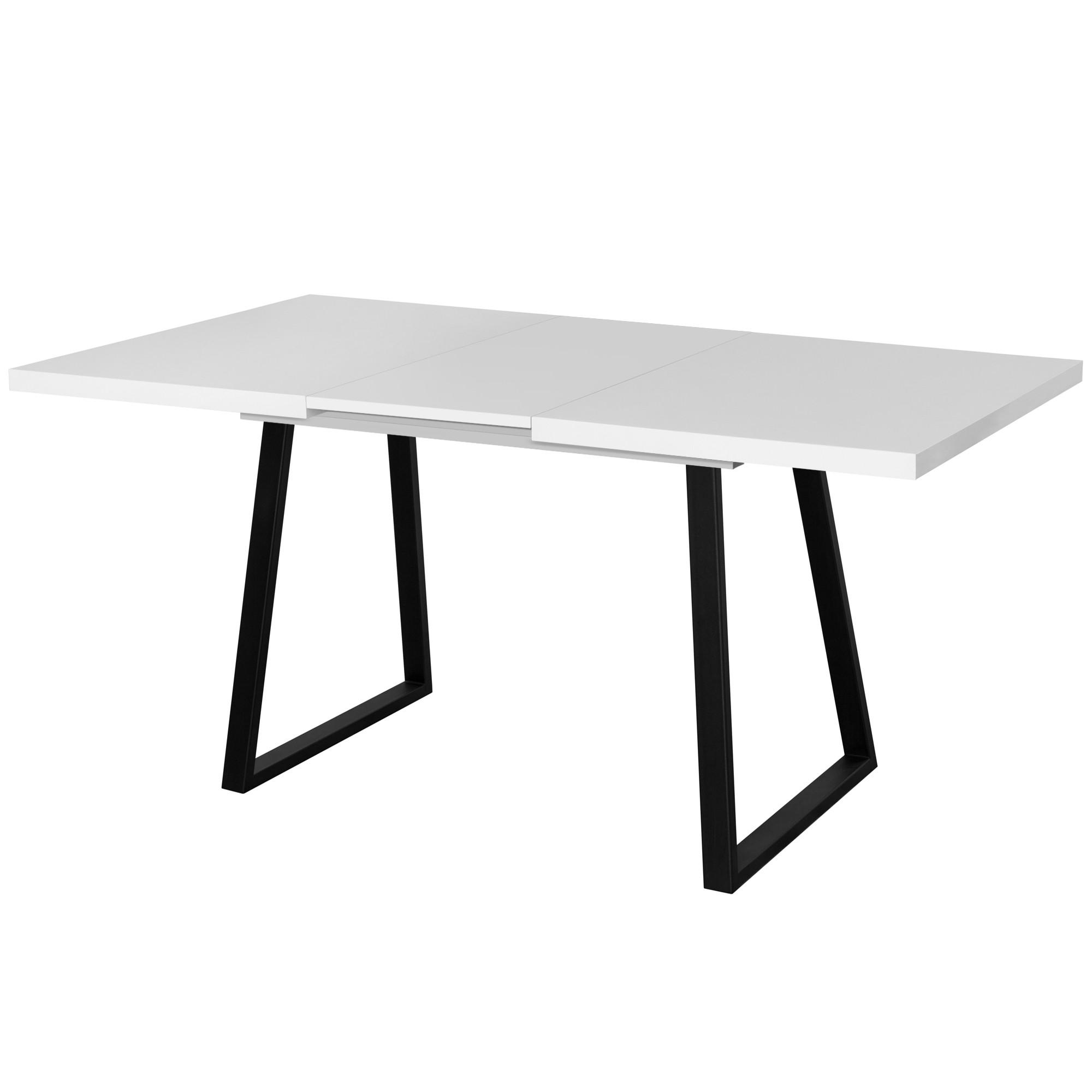 ESSTISCH Loft in Weiß matt - Weiß, Holzwerkstoff (80/160/75cm) - Vladon