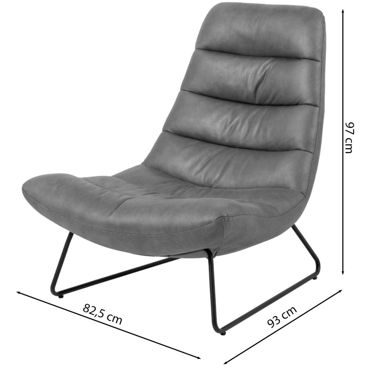 SESSEL Forgents Creme - Creme, Textil/Metall (82.5/97/93cm) - Selsey