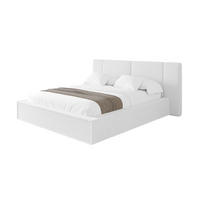 POLSTERBETT mit Bettkasten und Lattenrost, Boxbett ohne Matratze - RIVO 180x200 Weiß - Weiß, Holzwerkstoff/Textil (180/200cm) - ALTDECOR