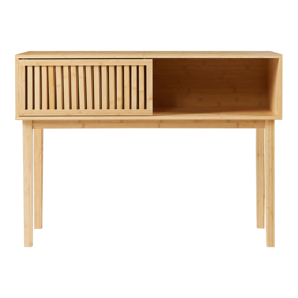 KONSOLENTISCH Ypäjä - Naturfarben, Holz (110/39/80.5cm) - [en.casa]