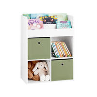 KINDERREGAL Weiß - Weiß/Grün, Holzwerkstoff (60/80/34cm) - SoBuy