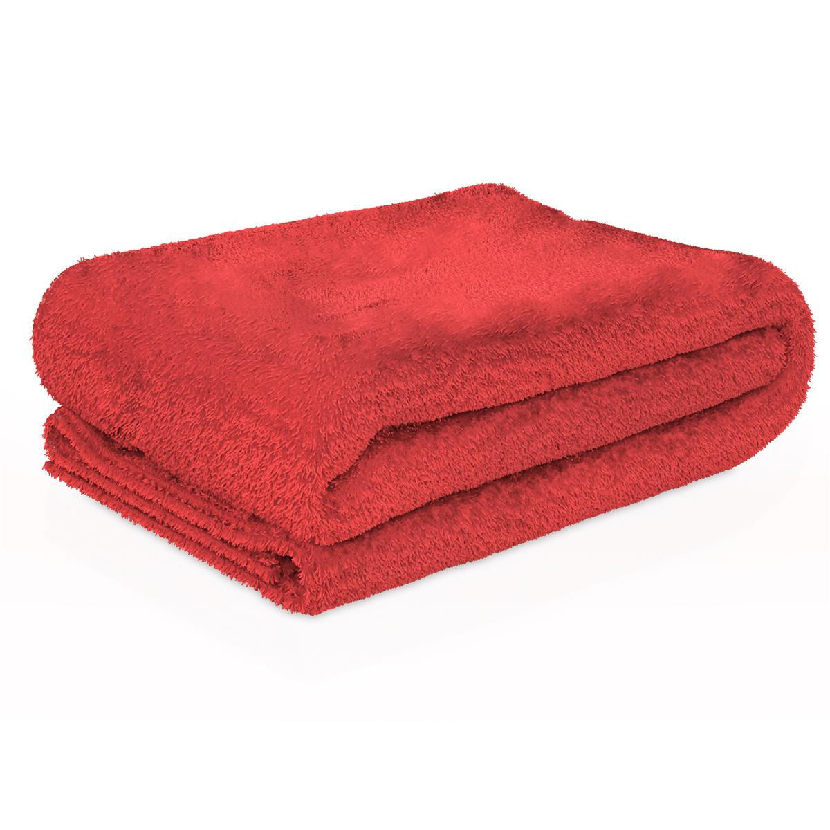 KUSCHELDECKE 200 / 150 cm (rot) - Rot, Kunststoff (150/200cm)