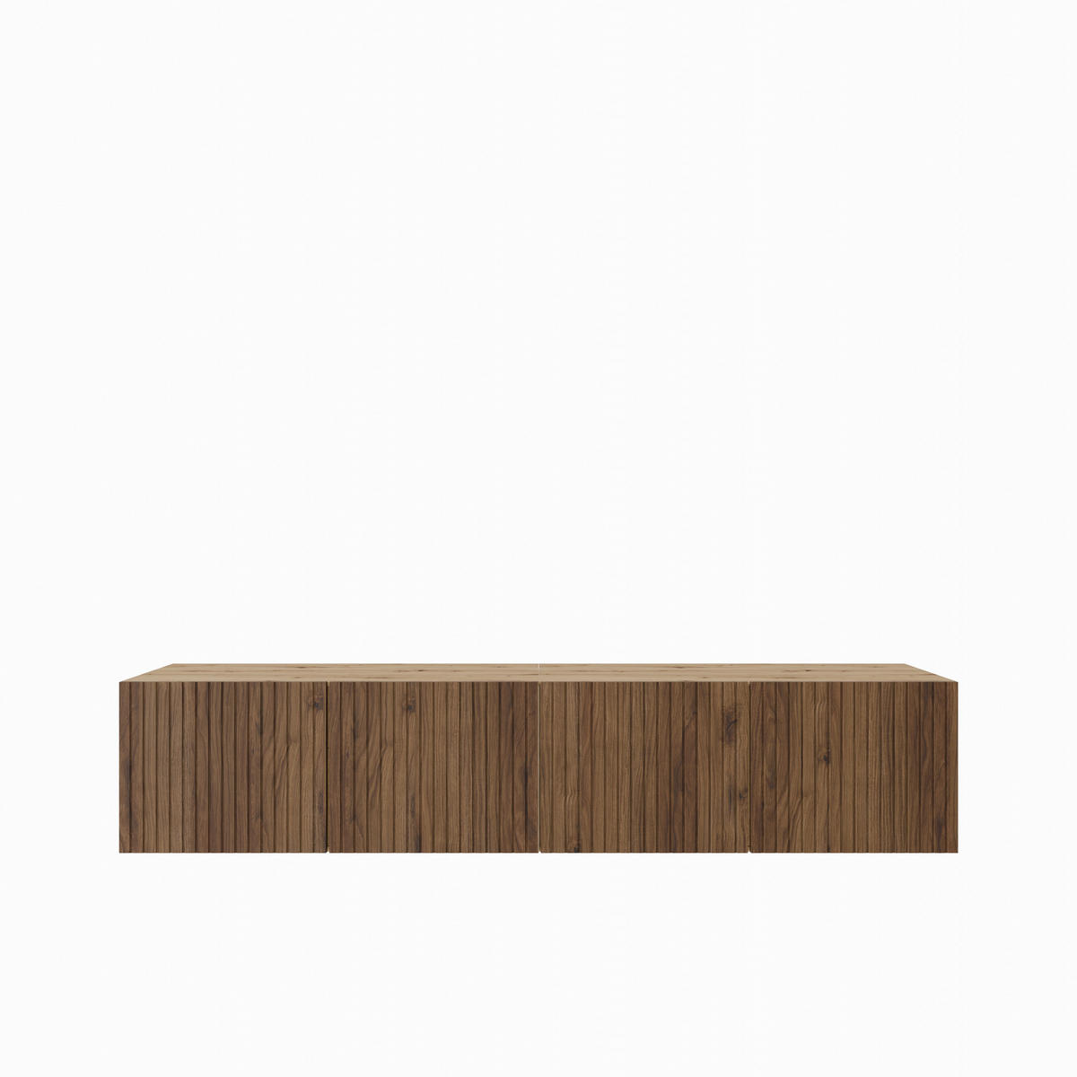 TV-SCHRANK Mio 200 cm (2x100) viertürig, artisan, catania - Eiche Artisan/Braun, Kunststoff (200/41/40cm) - Margaret Hadas24