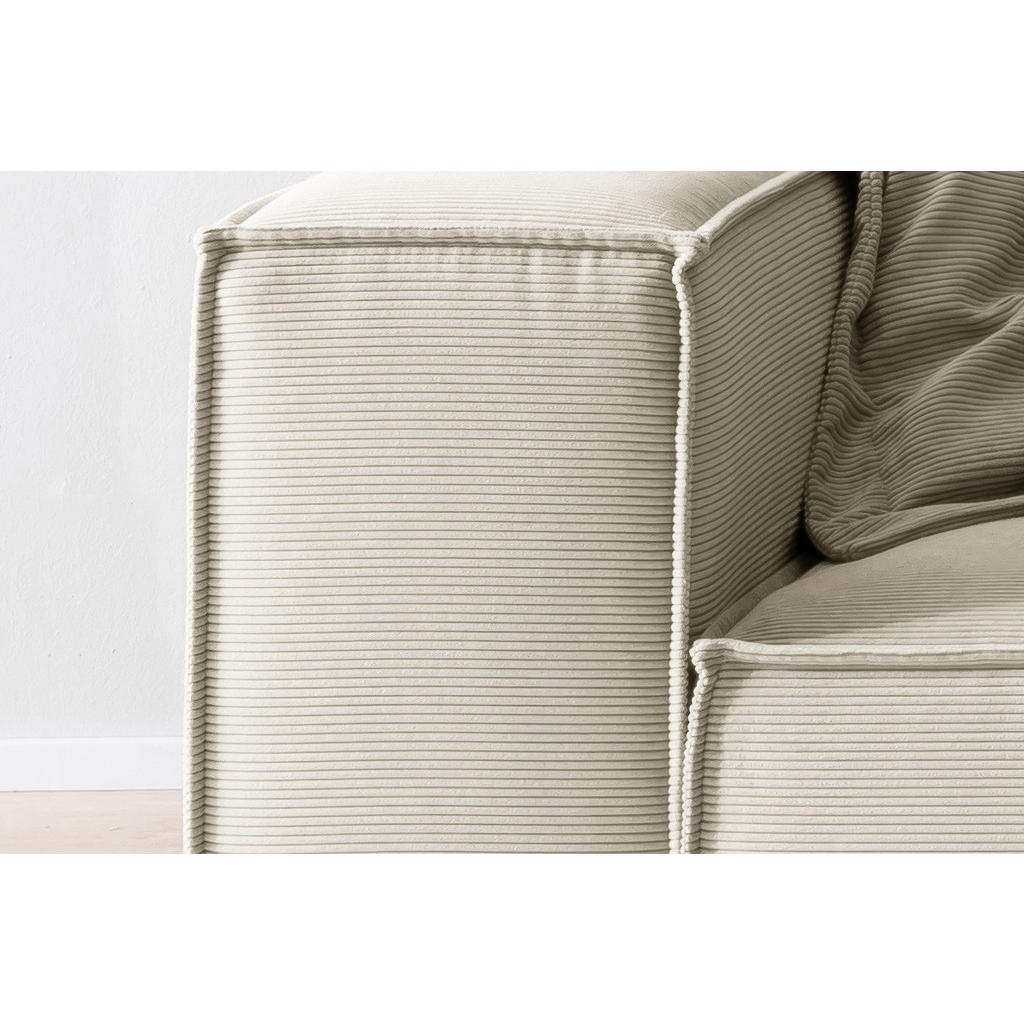 Thumbnail - Kawola Sofa, Weiß, Textil, Echtholz, 3-Sitzer, Füllung: Komfortschaum, 306x68x118 cm, Wohnzimmer, Sofas & Couches, Sofas