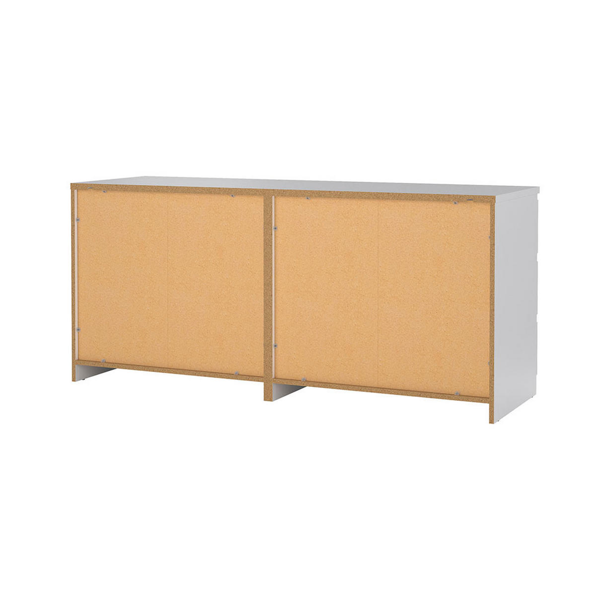 KOMMODE, Naia, Weiß, Holzwerkstoff, 154 x 50 x 68 cm - Weiß, Holzwerkstoff (154/68/50cm) - ebuy24