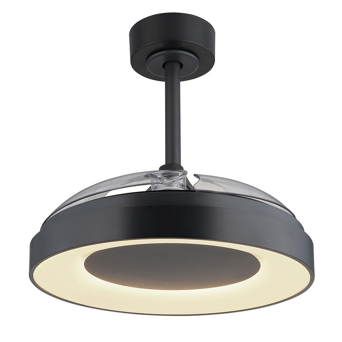 LED DECKENLEUCHTE ELINA Schwarz Kunststoff - Schwarz, Metall (91/91/44.8cm) - Globo Lighting