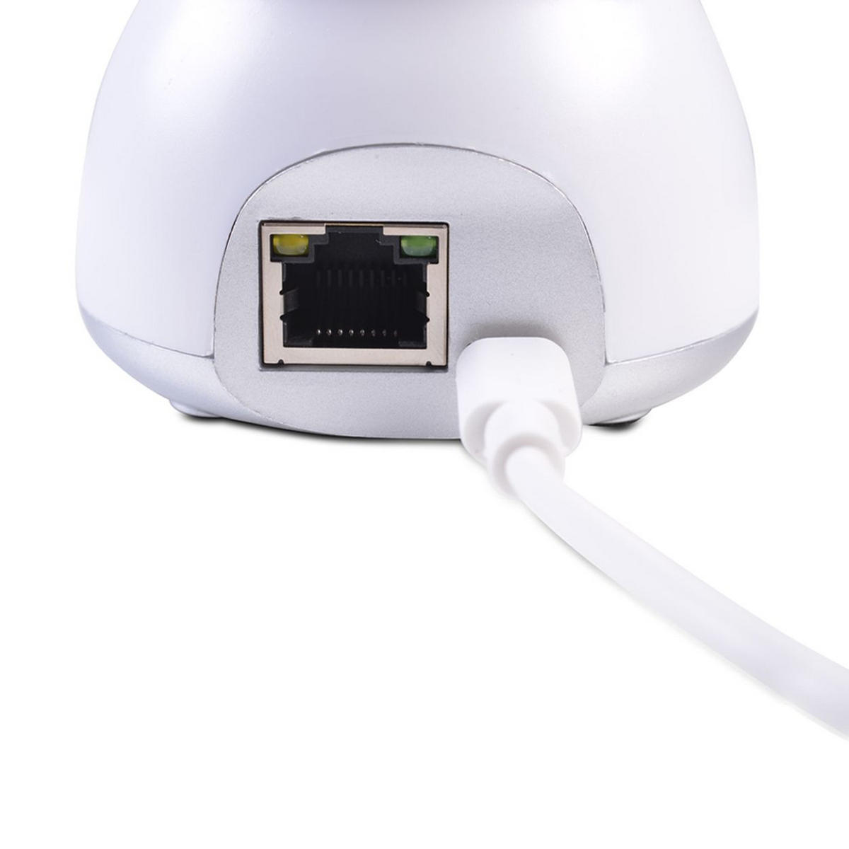 BABYPHONE Teya weiß 360° Drehung, Wi-Fi/Lan Kamera, LED-Infrarot-Nachsicht - Weiß, Kunststoff - Cangaroo