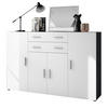HIGHBOARD Aron Fronten in Weiß matt - Weiß, Holzwerkstoff (166.5/106.5/35cm) - Vladon