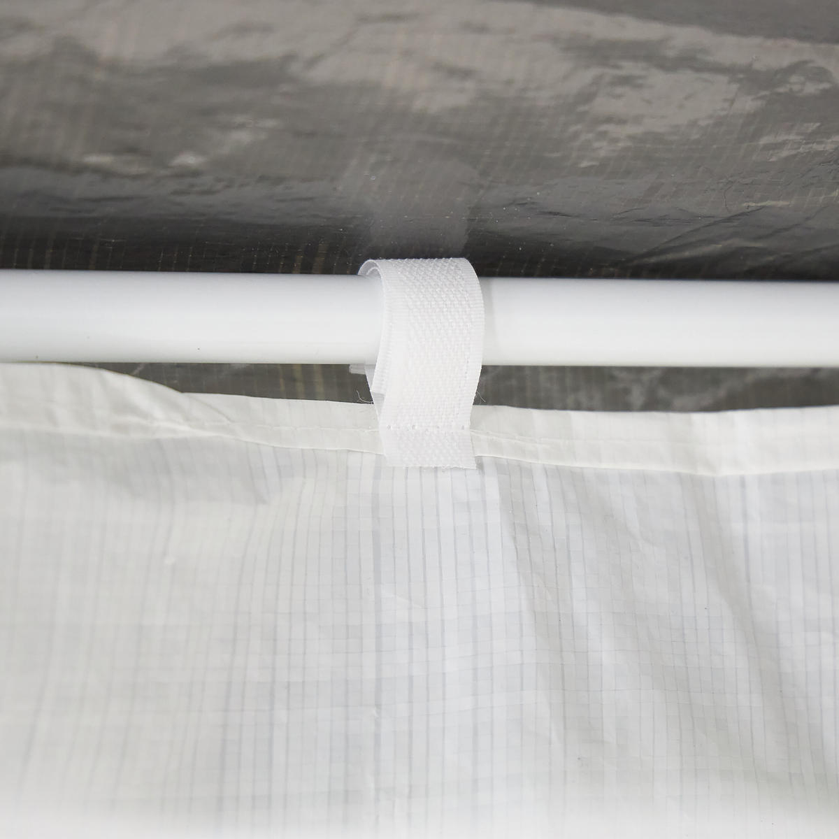 3XPAVILLON-SEITENTEILE - Weiß, Kunststoff (300/200/0.1cm) - Relaxdays