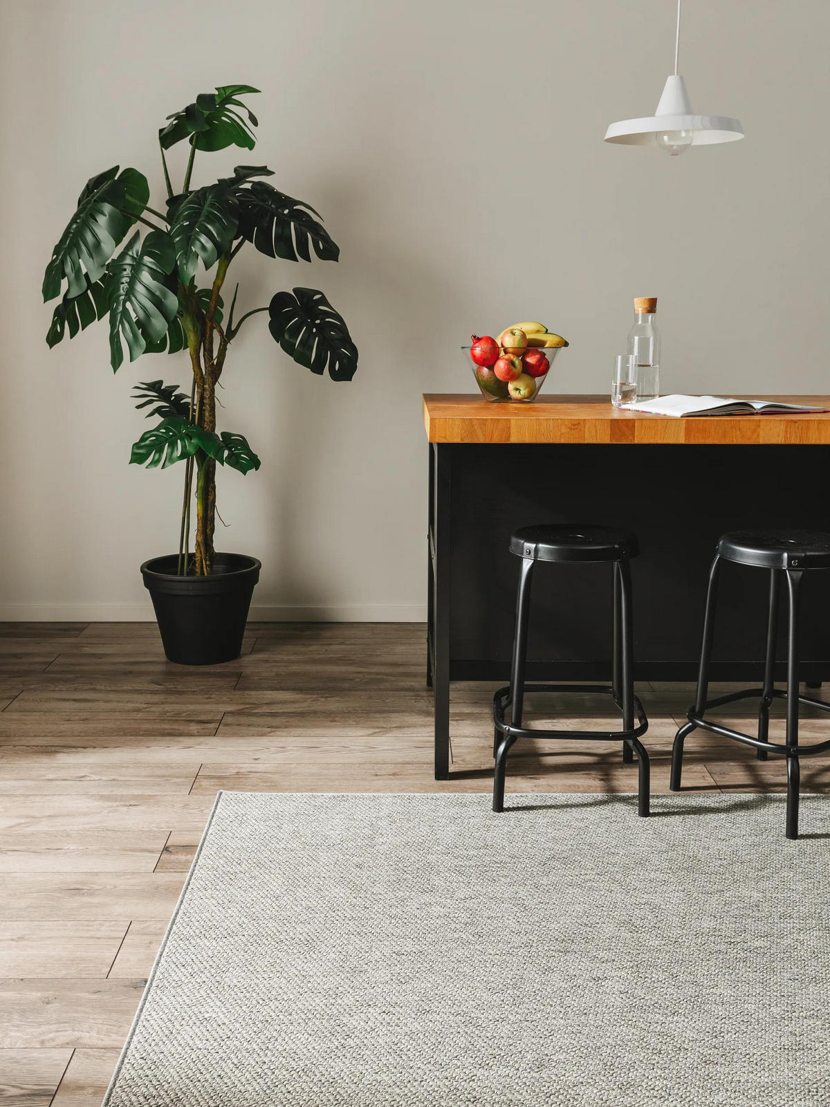 VNITŘNÍ a venkovní koberec Iowa Světle šedá 120x170 cm - světle šedá, plast/umělá hmota (120/170cm) - benuta