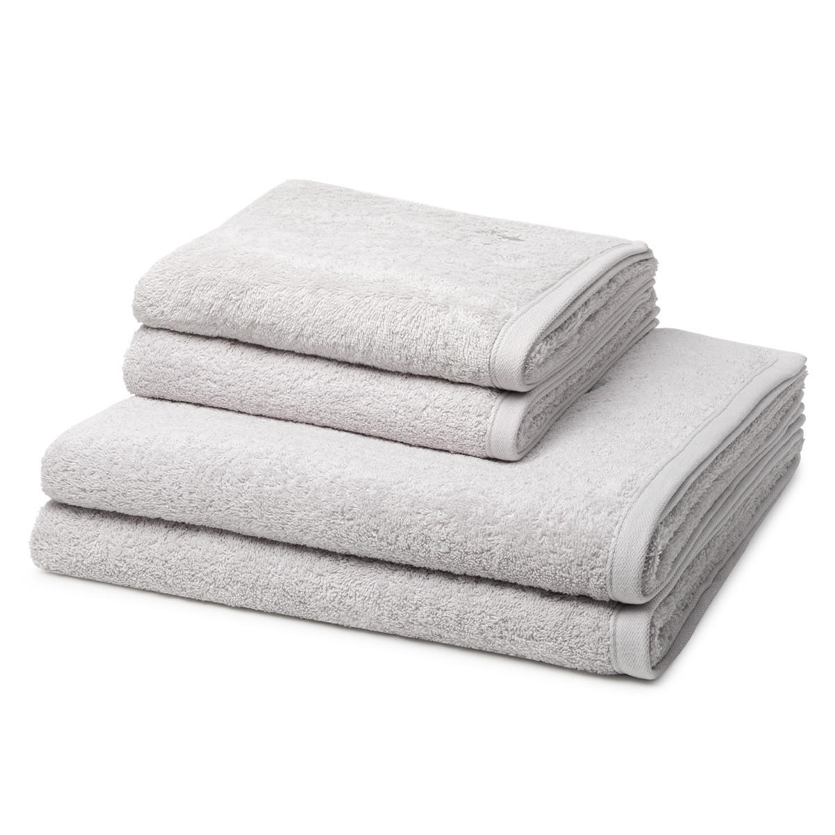FROTTIERSET Vita 4-teilig - Hellgrau, Textil (50/100cm) - Ross
